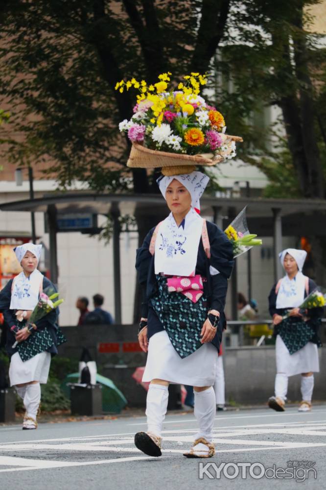 時代祭　白川女献花列