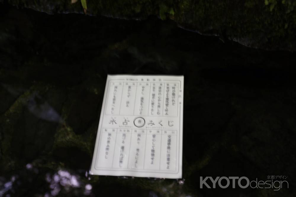 貴船神社 水占いおみくじ