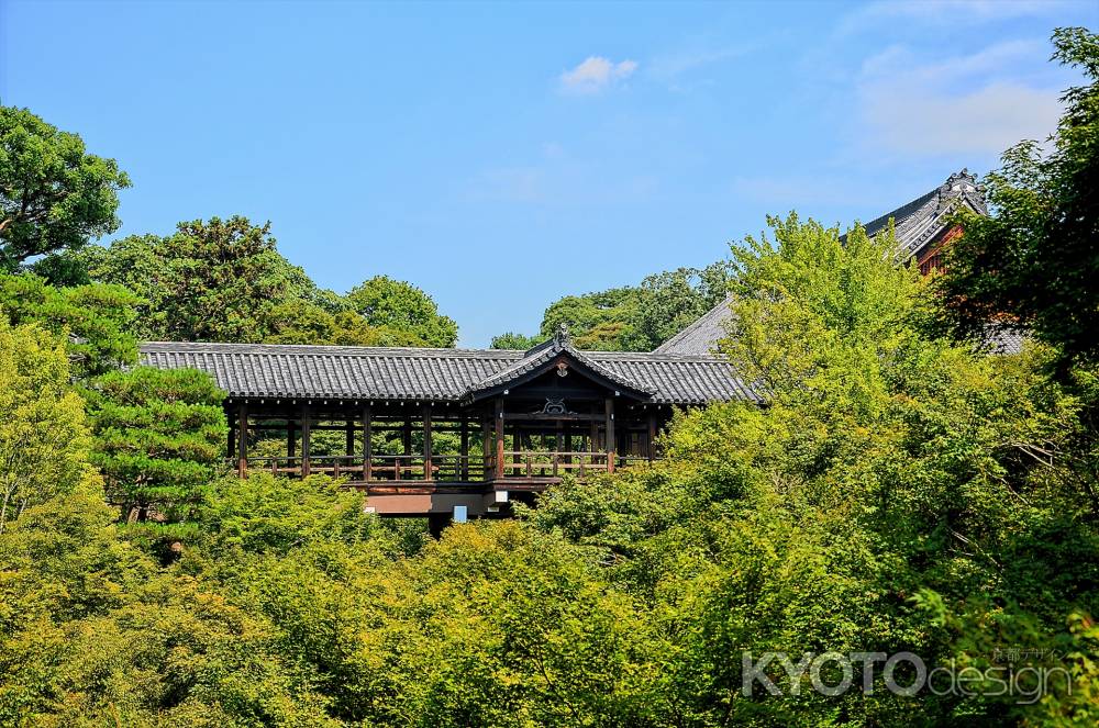 東福寺の通天橋を西の臥雲橋から