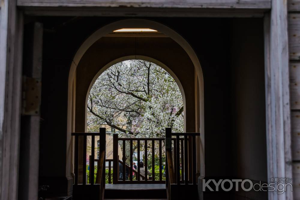 京都府庁旧本館、中庭に別れを告げる