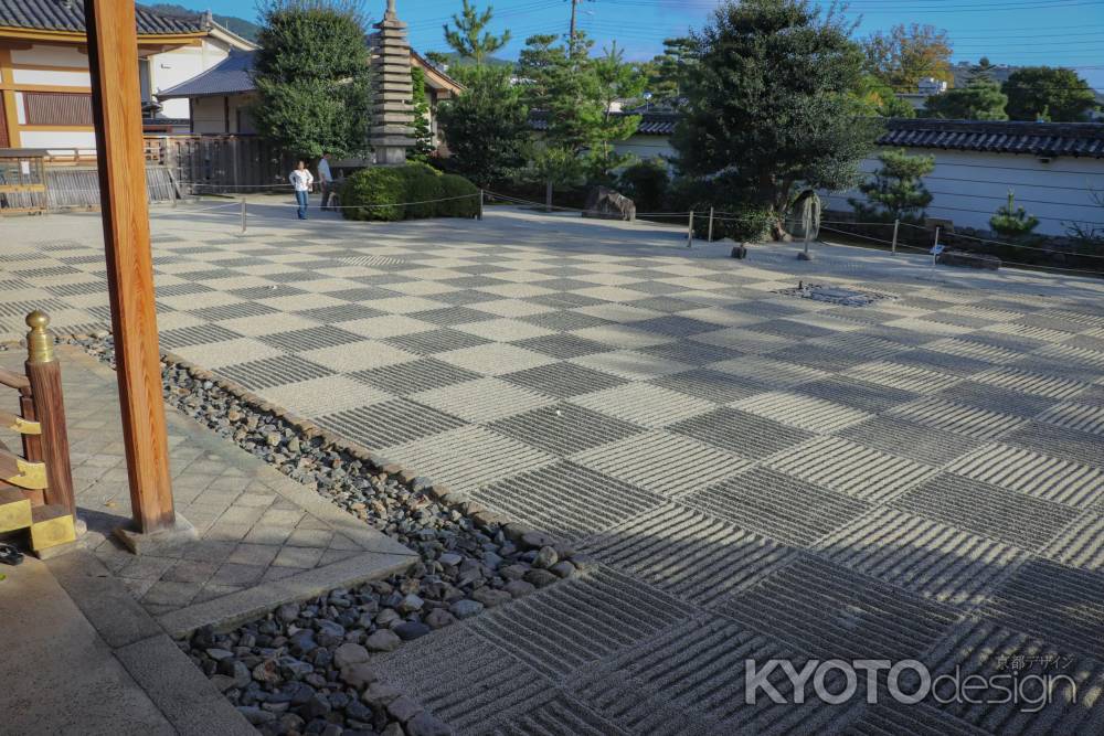 聖護院　市松模様の庭