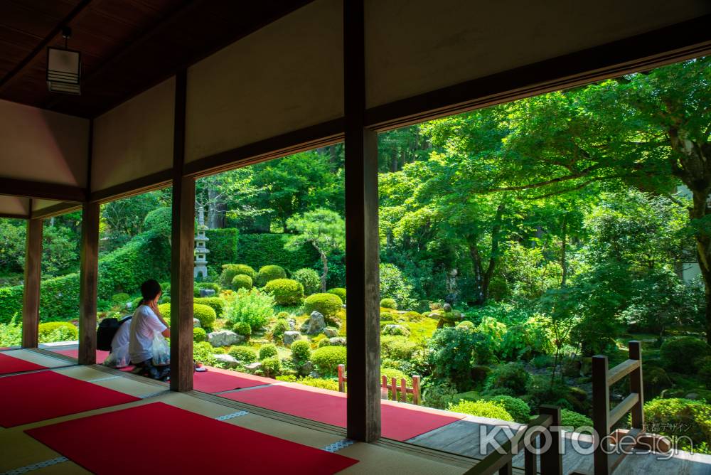 庭でくつろぐ時間