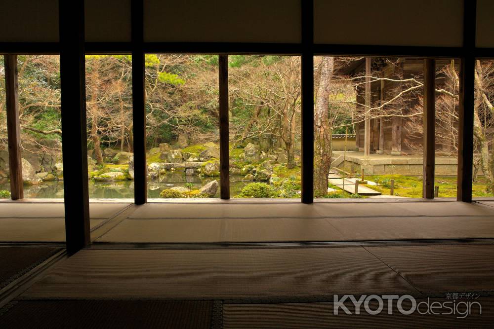冬の蓮華寺庭園7