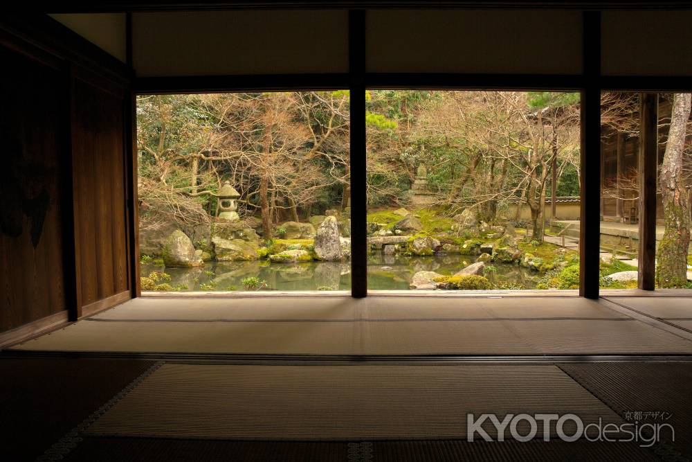 冬の蓮華寺庭園9