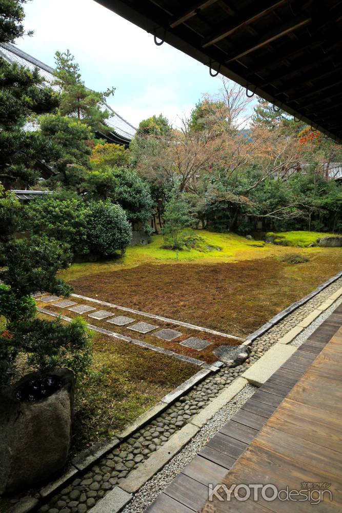 冬の清凉寺大方丈庭園3