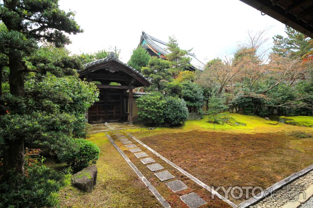 冬の清凉寺大方丈庭園4