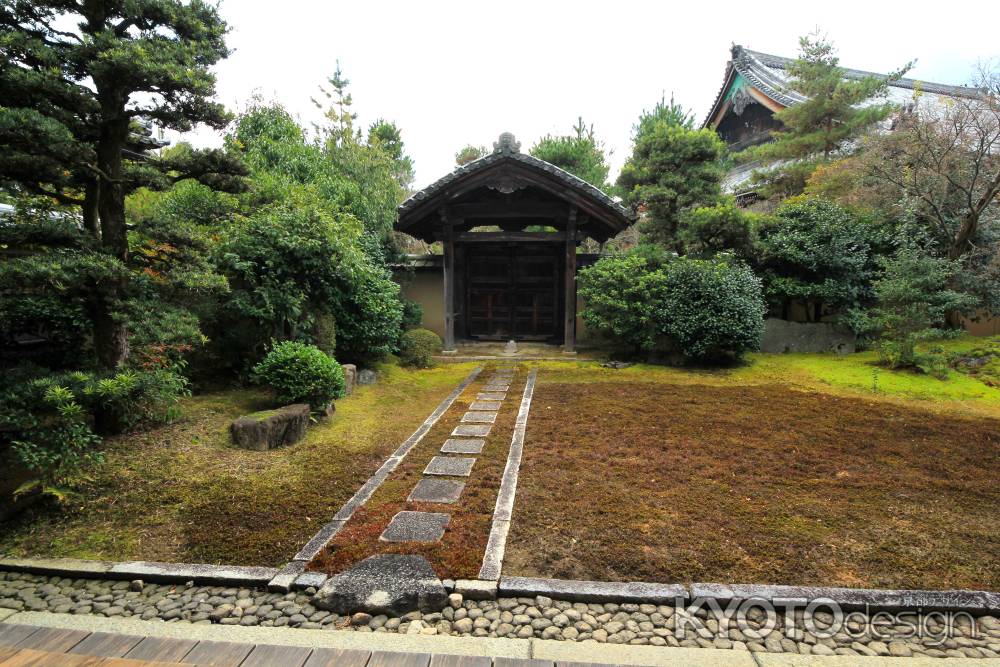 冬の清凉寺大方丈庭園5