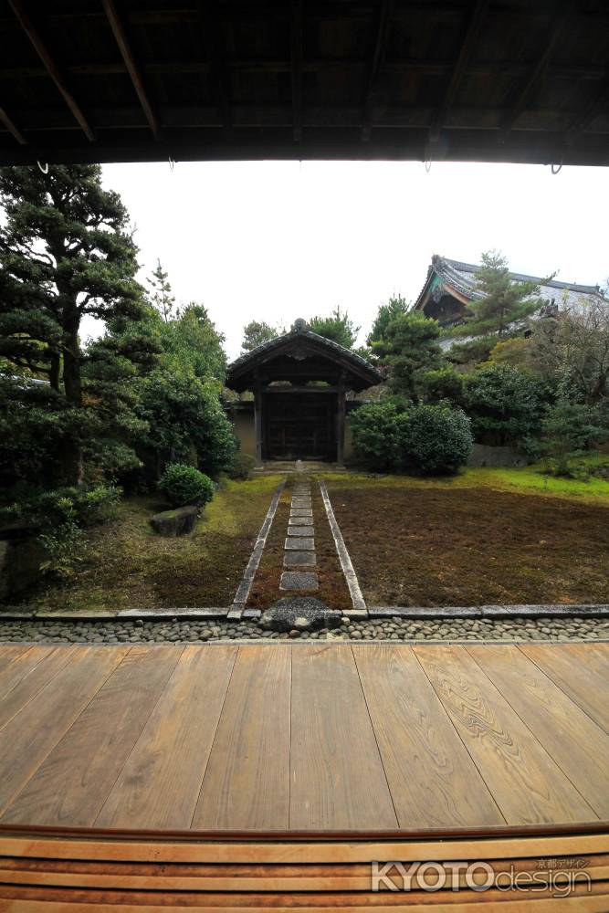 冬の清凉寺大方丈庭園6