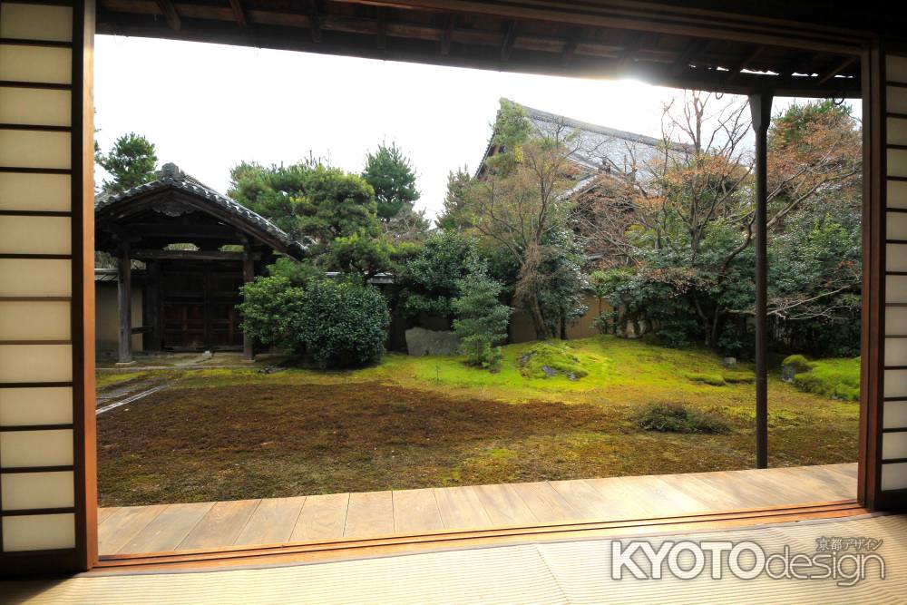 冬の清凉寺大方丈庭園7