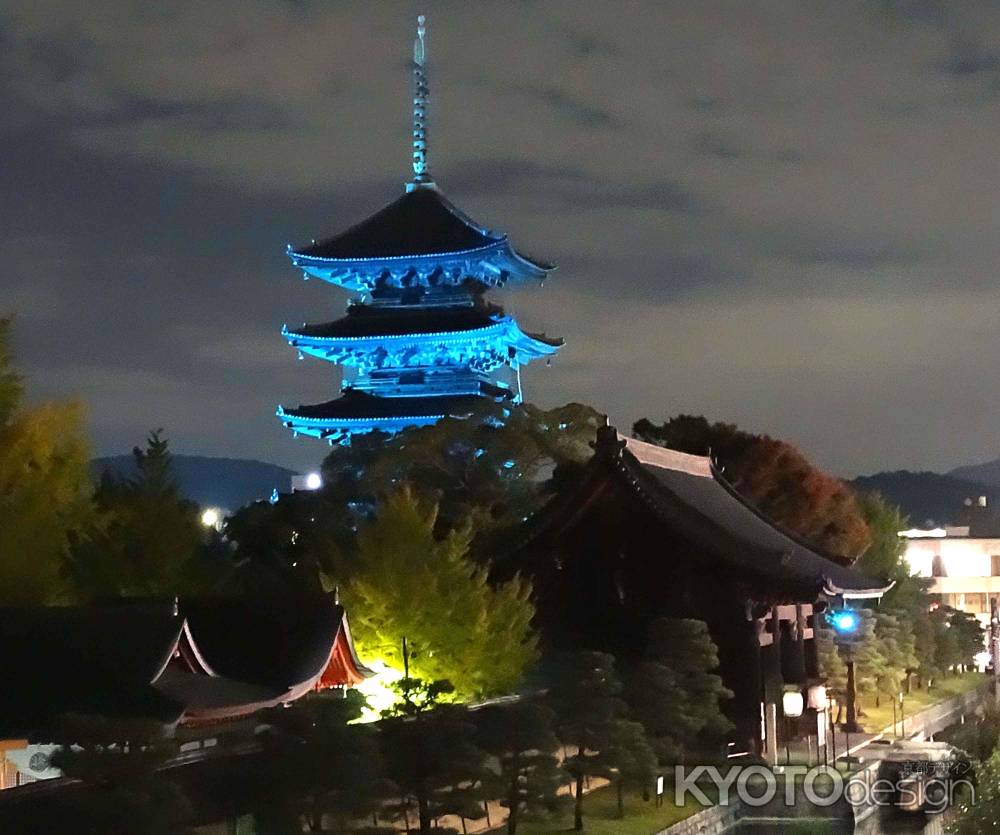 東寺（ブルー色）