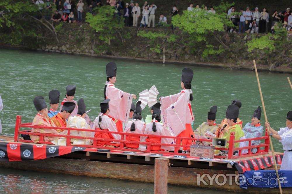 三船祭の舟遊び