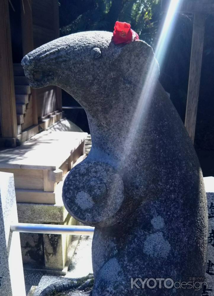 大豊神社の狛ねずみ 
