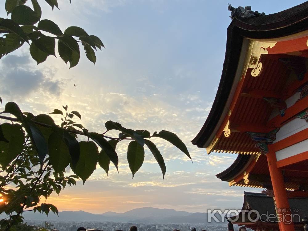 2019  清水寺の夕焼け