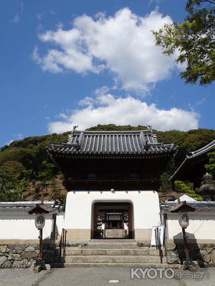 宇治　興聖寺　青空と雲と