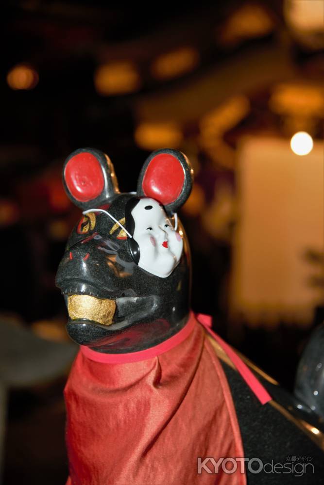 ツネ松さんとおかめさんのお面