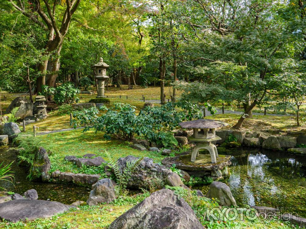閑院宮邸跡の庭園