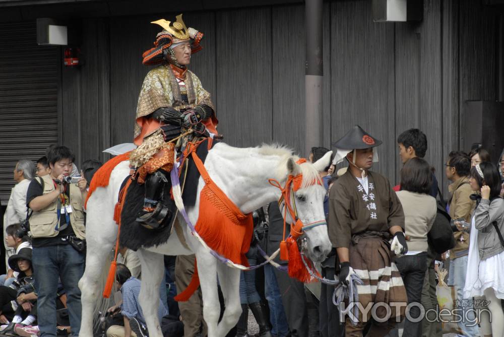 時代祭　白馬に乗った織田信長