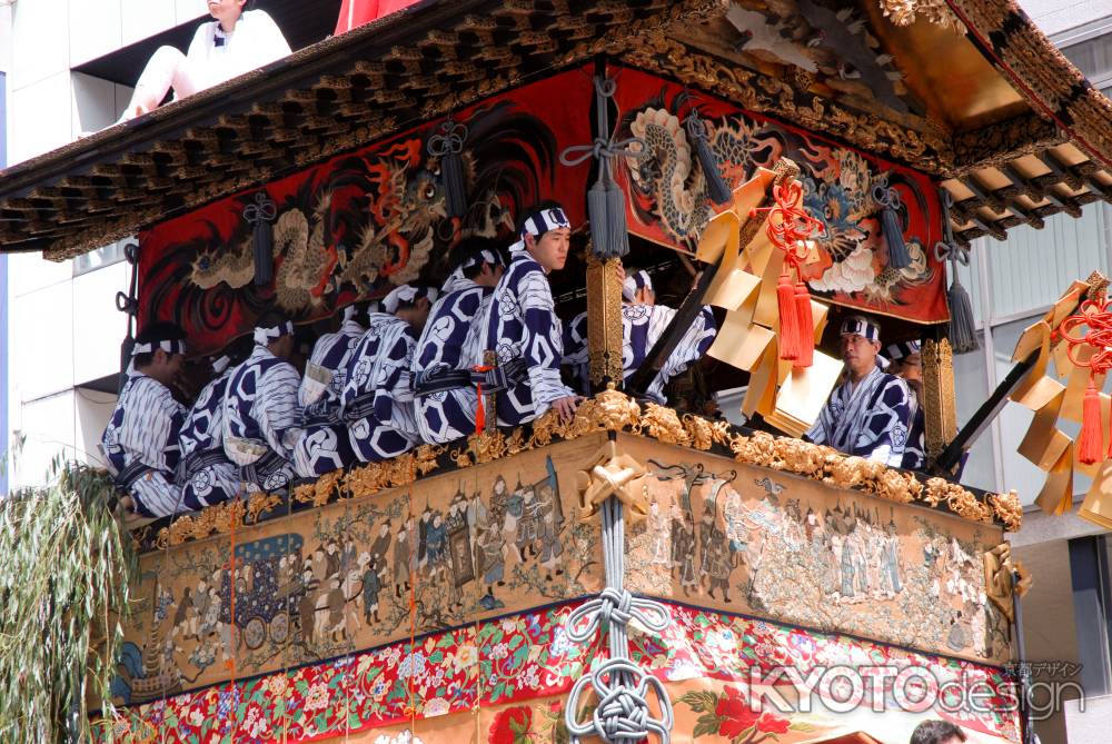 山鉾巡行　北観音山の囃子方