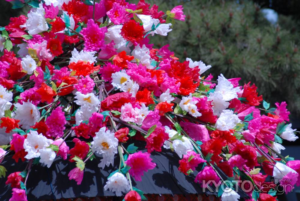 葵祭　風流傘の装飾