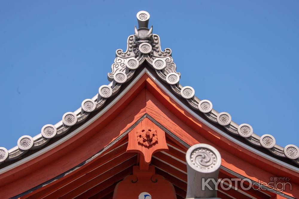 乙訓寺　屋根飾り