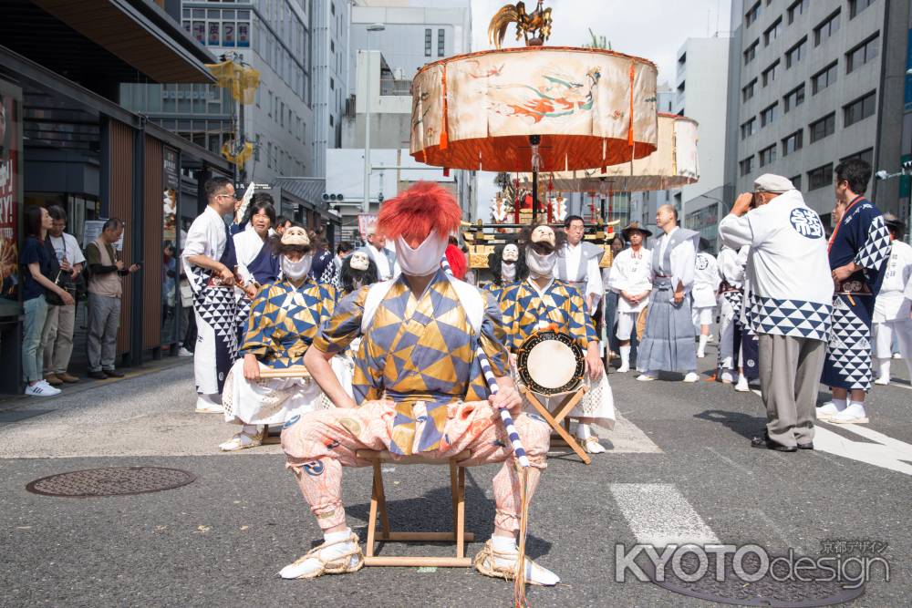 祇園祭2019　山鉾巡行　綾傘　鬼鬼鬼