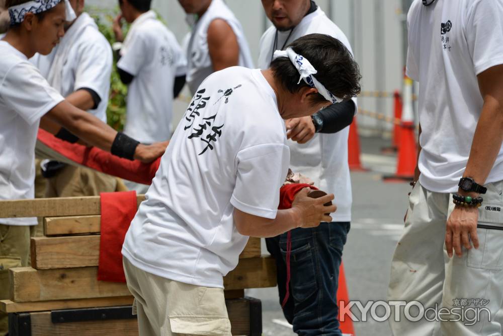 祇園祭2017　前祭　職人さん