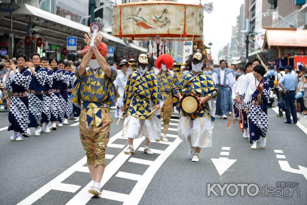 祇園祭2017　山鉾巡行　綾傘鉾３