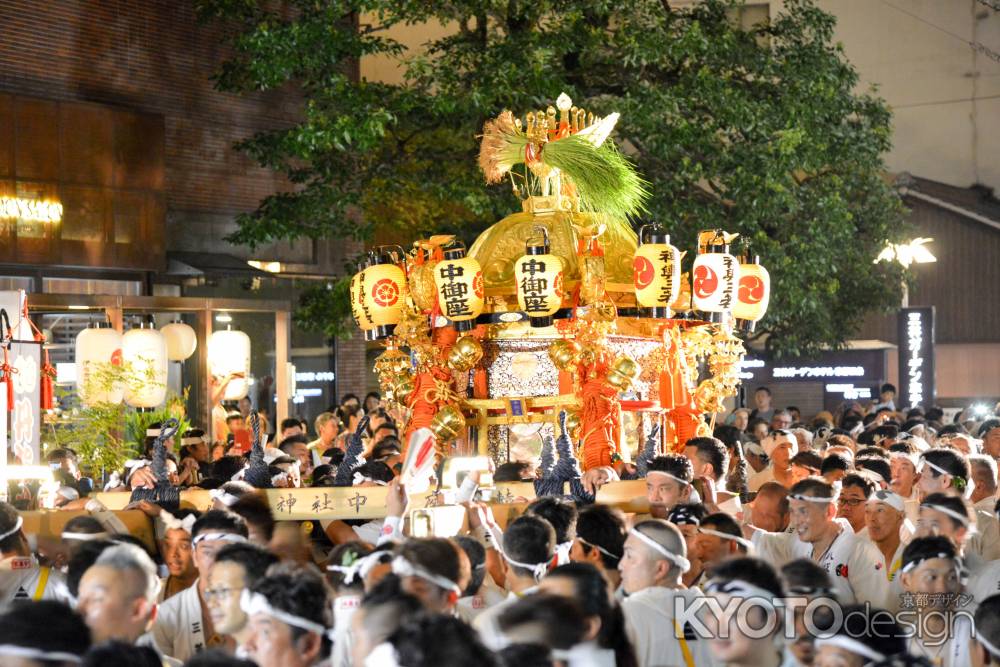 祇園祭2017　還幸祭　中御座神輿渡卸