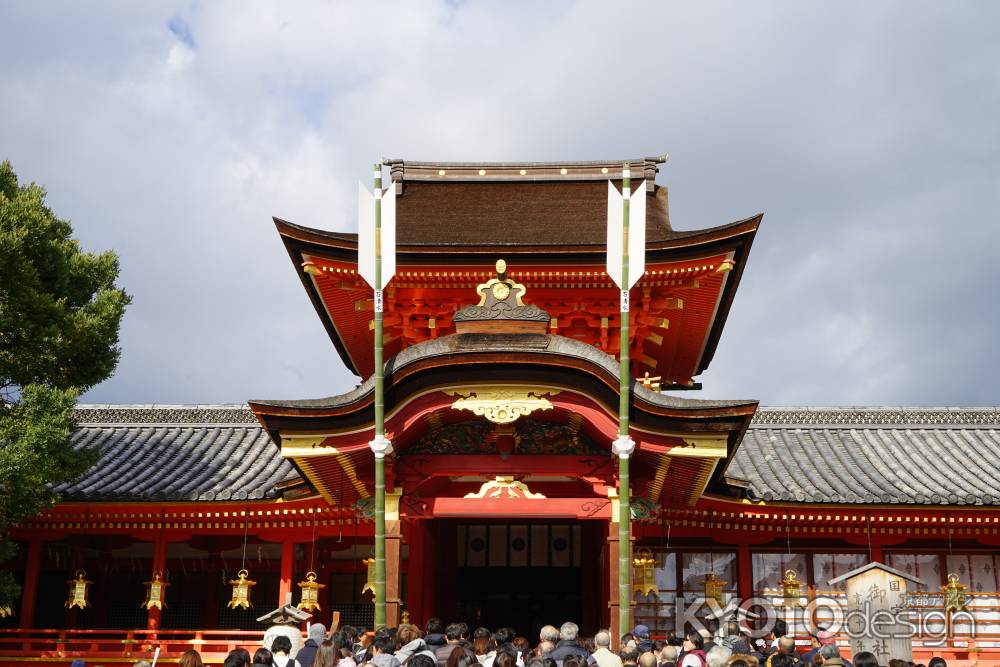 正月の岩清水八幡宮