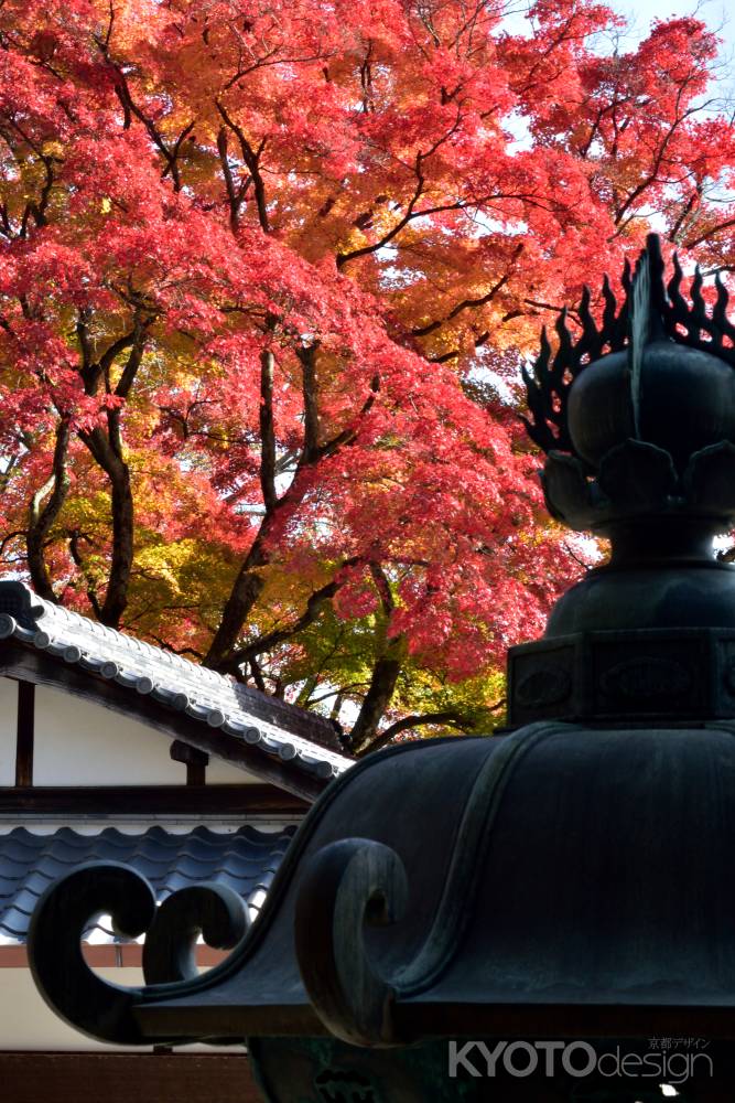 西山、椛の錦絵