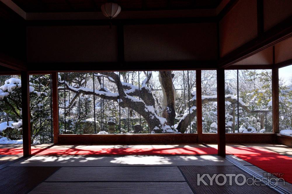 五葉の松、冬景色