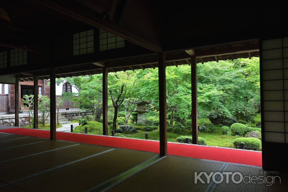 書院、碧き楓図