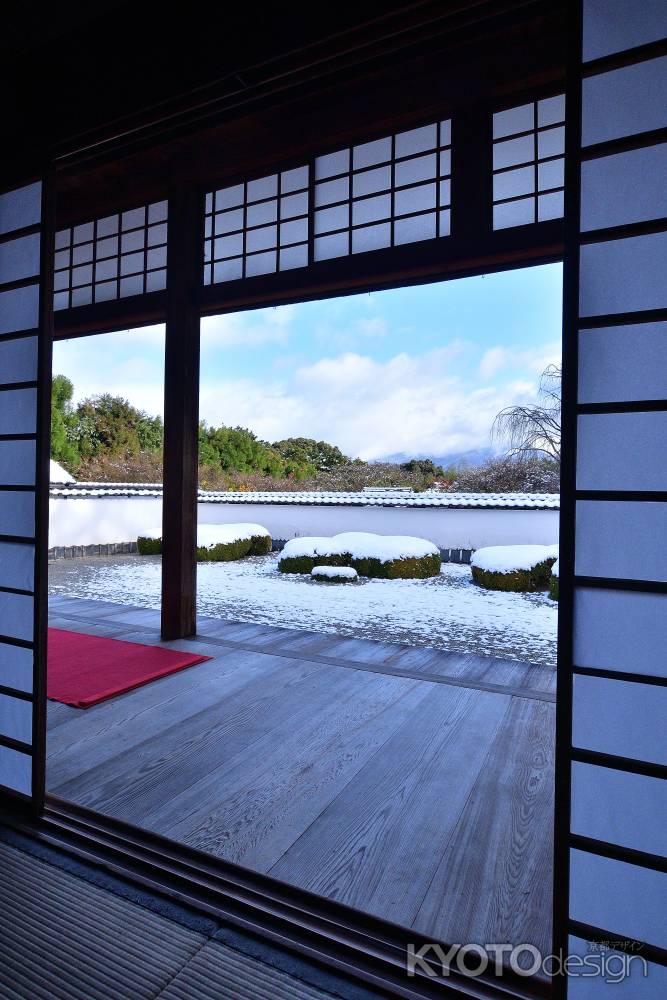 西賀茂、雪の名刹