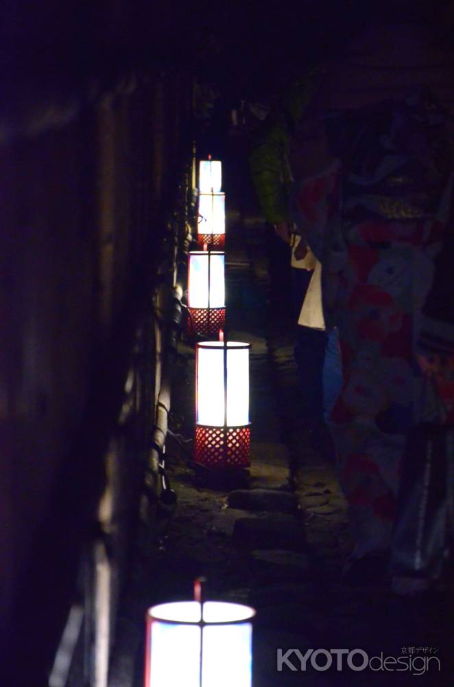 嵐山花灯路2016 ライトアップ　灯篭 (20161218e)