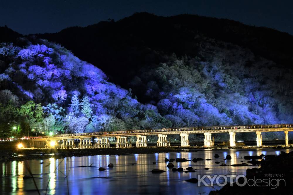 渡月橋ライトアップ