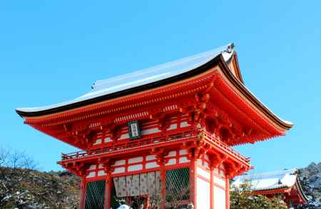 清水寺の雪