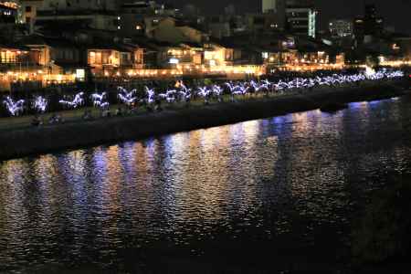 京の七夕、鴨川