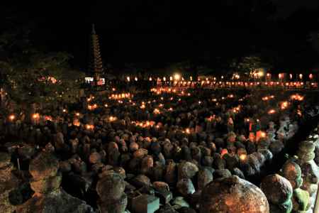 あだし野念仏寺千灯供養