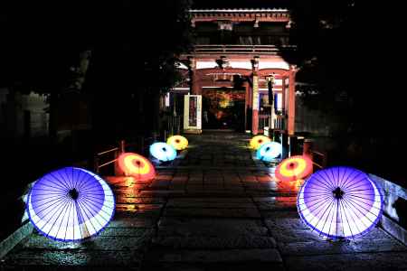 本法寺の紅葉ライトアップ