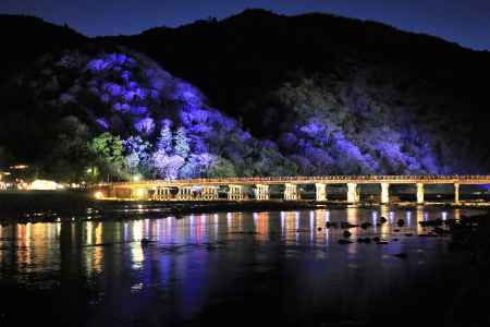 嵐山花灯路2017 渡月橋
