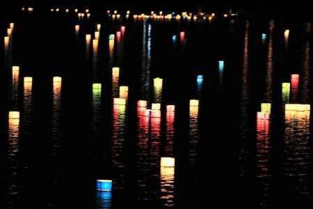 広沢池灯籠流し2019