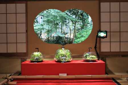 地蔵院の猪目窓