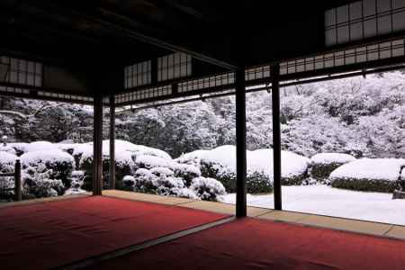 詩仙堂の雪2020