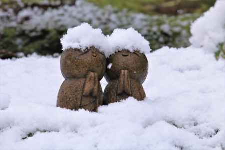 詩仙堂雪のお地蔵さん