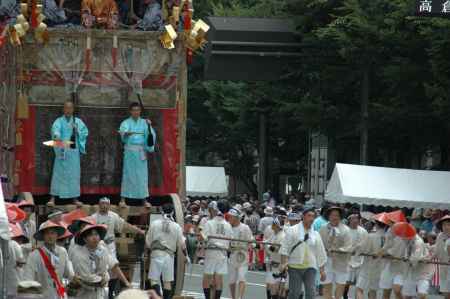 鶏鉾の綱方と音頭取