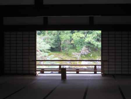 天龍寺　大方丈から曹源池を臨む