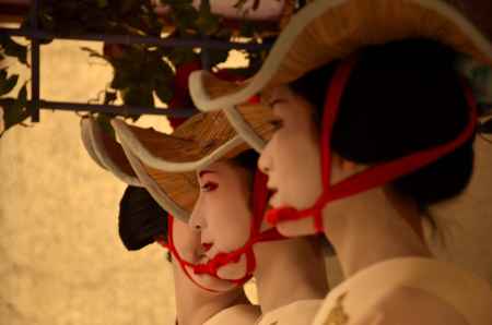 花笠巡行・祇園甲部・横顔