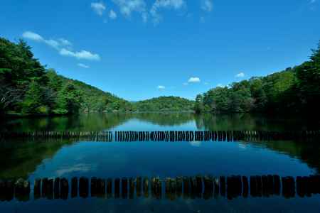 空と池のコラボ