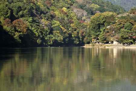 嵐山の紅葉の始まり