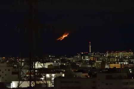 五山送り火　右大文字（３）